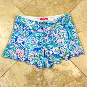 Lilly Pulitzer 5" Buttercup Knit Stretch Short Size 8 in Multi Dream Team